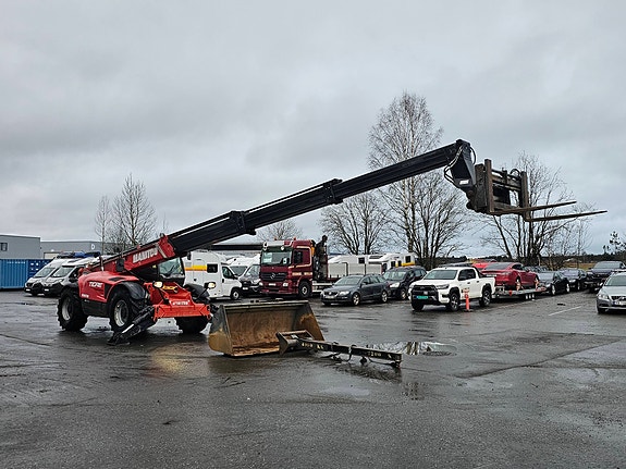Manitou MT 1840 ST3B, 5918 timer, 2015 mod, 18 meter, Pallegaffel, Skuff, jib, 4 ton løftekapasitet. 7 of 30