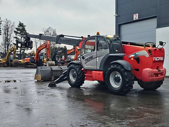 Manitou MT 1840 ST3B, 5918 timer, 2015 mod, 18 meter, Pallegaffel, Skuff, jib, 4 ton løftekapasitet. 3 of 5