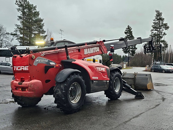 Manitou MT 1840 ST3B, 5918 timer, 2015 mod, 18 meter, Pallegaffel, Skuff, jib, 4 ton løftekapasitet. 5 of 5