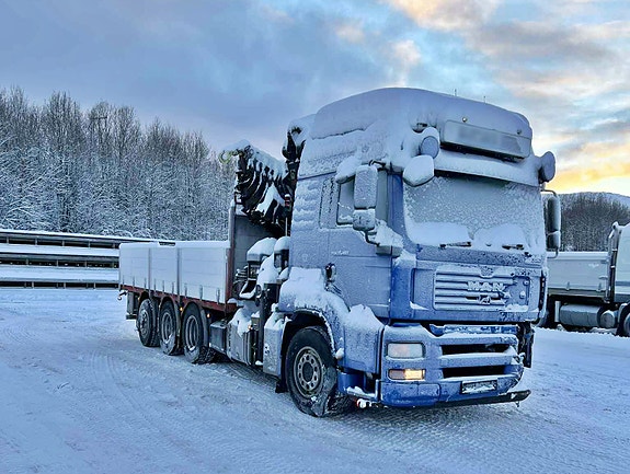 MAN TGA 35.480 *8x4 *kran HIAB 377 *PLATTFORM 6.5m *Rekkevide 25m
