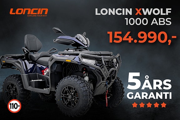 Loncin XWolf 1000 ABS | 5 års garanti | 110 km/t
