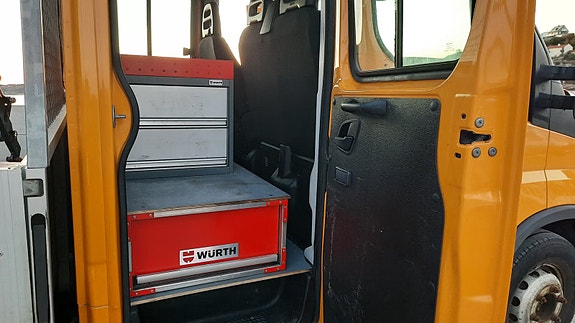 Iveco 70C18 *kran HMF 202 *plan 3.5m *INVERTER 1kW *EU-OK 15 of 28