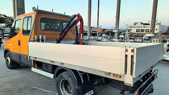 Iveco 70C18 *kran HMF 202 *plan 3.5m *INVERTER 1kW *EU-OK 8 of 28