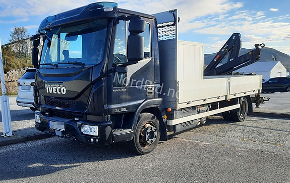 Iveco EuroCargo 75-190 *kran HIAB XS 055 *EURO 5 *plan 4.55m *EU OK