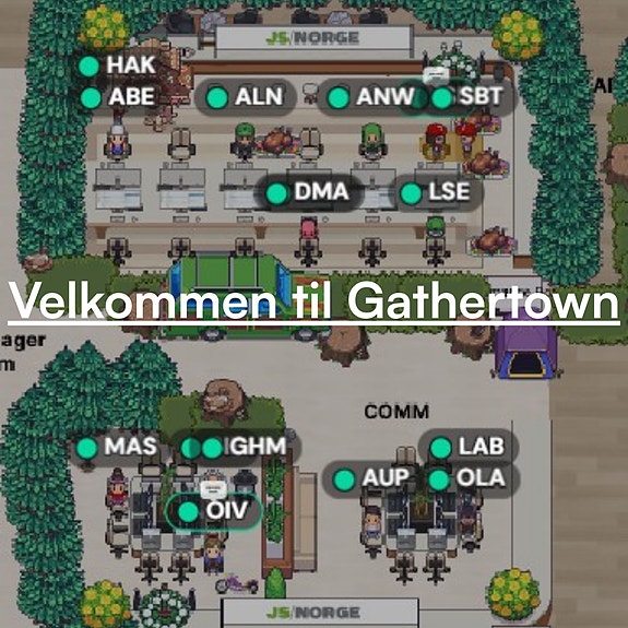 Vårt virtuelle kontor-Gathertown