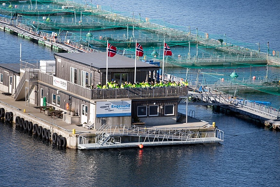 Visningssenteret med skuleklasse besøk.