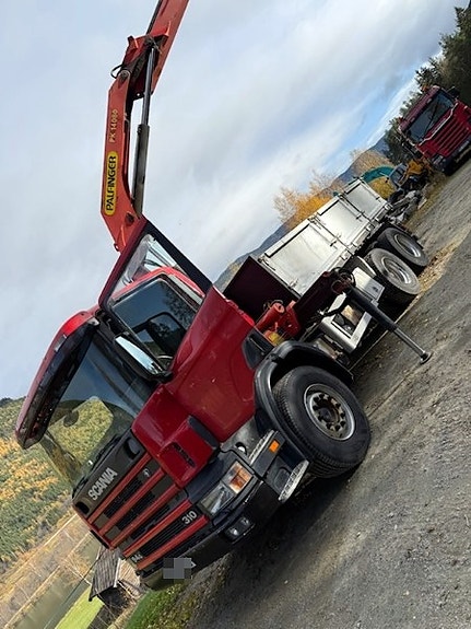 Scania P310 *6x2 *3-VEIS TIPP + PALFINGER PK 14080 *PARABEL