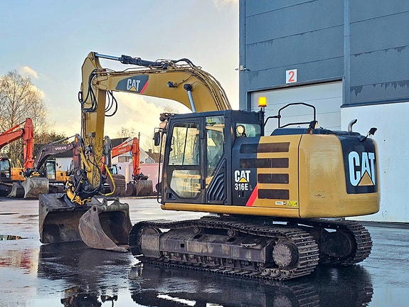 Cat 316 EL, 2012 Mod, 8750 Timer, Rototilt, 2 Skuffer. 3 of 5