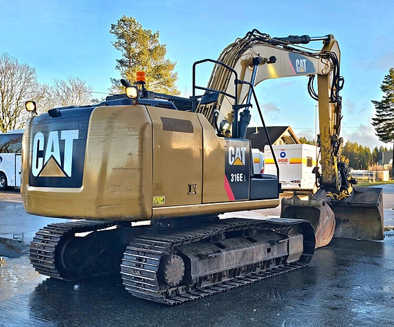 Cat 316 EL, 2012 Mod, 8750 Timer, Rototilt, 2 Skuffer. 5 of 5