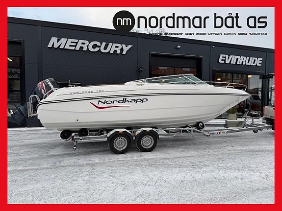 Nordkapp 760 Noblesse - 225 Evinrude - Ankervinsj - Garmin - Ny service