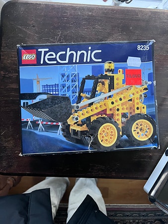 LEGO Technic 8235 (1995) uåpnet vintage, eske med alderspreg