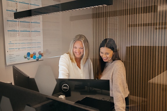 Hyggelig lokale og hyggelige kolleger hos Berg-Hansen Nordvest AS