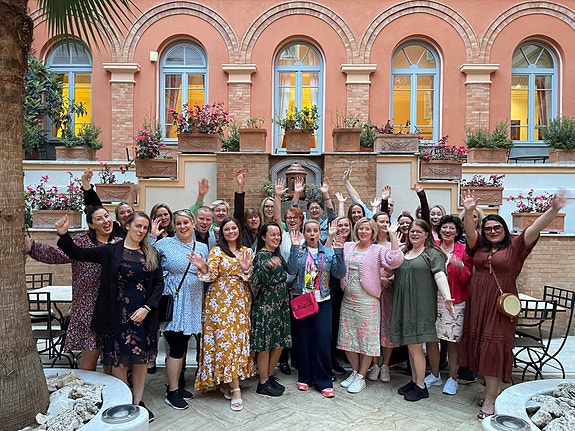 Den glade Berg-Hansen Nordvest-gjengen på tur til Roma