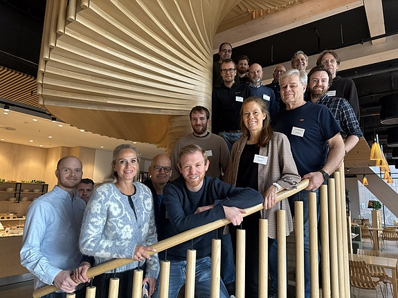 Deltakere på workshop i klyngens faggruppe "Fremtidige byggeløsninger" i oktober 2025