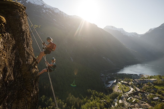 Rappellering i Geiranger