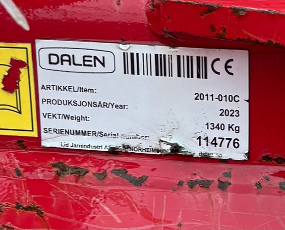 Dalen 2011 to-trinns fres, 2023 modell