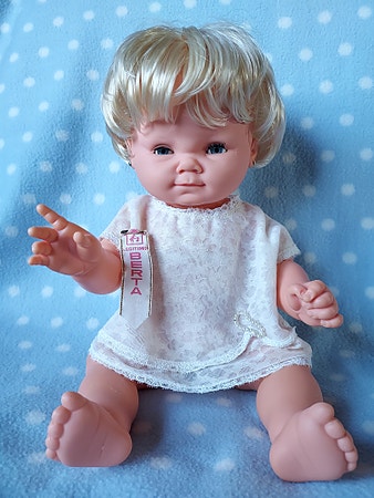 Vintage/retro:  Müneca Berta de Novo Gama baby dukke, fra 60 tallet.
