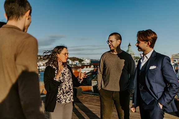 Takterrasse med utsikt