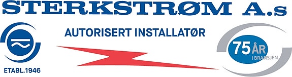 Sterkstrøm AS er etablert i 1946 av Carl Otto Melzer. logo