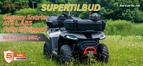 Segway Segway Snarler AT5 L ABS Fully Equipped – 39 hk, ABS, 90 km/t (T3B), servostyring & app!