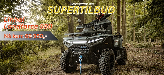 Linhai Linhai Landforce 550 – 493 cc / 36 hk, 4×4 m/diff-sperre, EPS, 7" display & 3000 lbs vinsj