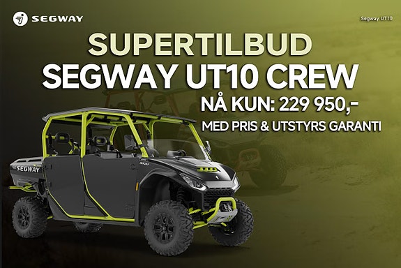 Segway Segway Fugleman UT10 Crew – 1000 cc / 105 hk, 6 seter, 35 cm bakkeklaring, EPS & CVTech automat