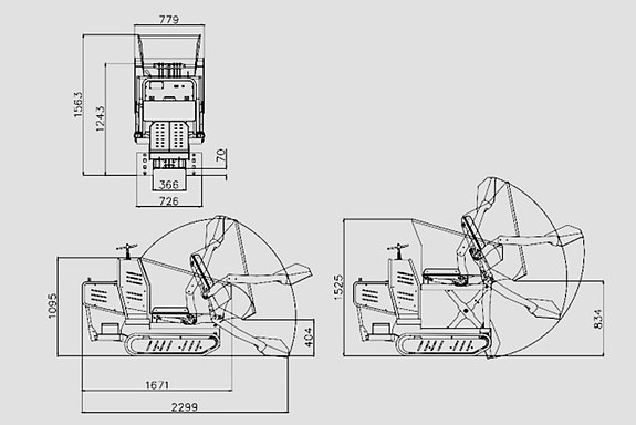 Rippa RD06 Selvlastende minidumper med Briggs & Stratton motor - smidig og kraftig! 4 of 4