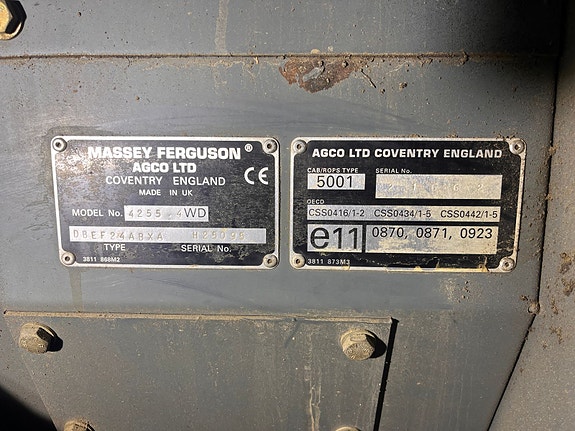 Massey Ferguson 4255 1999, kr 210 000,-