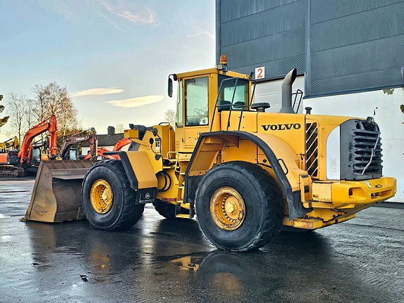 Volvo L150E, 2005 mod, Spakstyring, Vekt med skriver, Sentralsmøring. 3 of 5