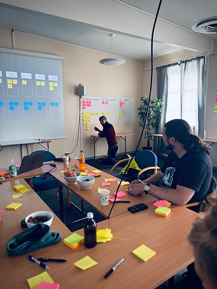 Workshop på Teveltunet i Meråker, hvor vi sammen jobbet med å utvikle og forbedre kundereisen.