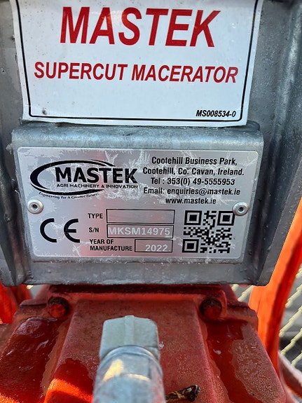 MASTEX  7,5m SUPERCUT MACERATOR