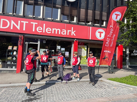 Tursenteret i Skien og base for administrasjon. (Foto: Mariann Eriksen)