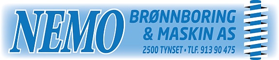 Nemo brønnboring og Maskin as logo