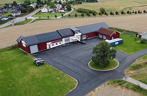 SK Service AS sine lokaler sentralt i Spydeberg