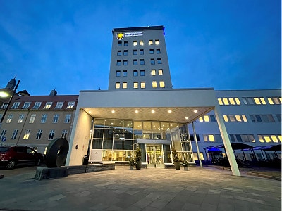 Kontor på fylkeshuset i Tromsø (foto: Jan Harald Thomassen)