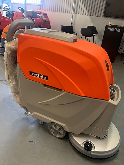 ACTION A60 GULVVASKEMASKIN ELEKTRISK - GÅ BAK-MODELL! MEGET BRA MASKIN TIL FORNUFTIG PRIS