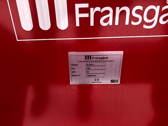 Fransgård S245-1 NY 2023, kr 85 000,-