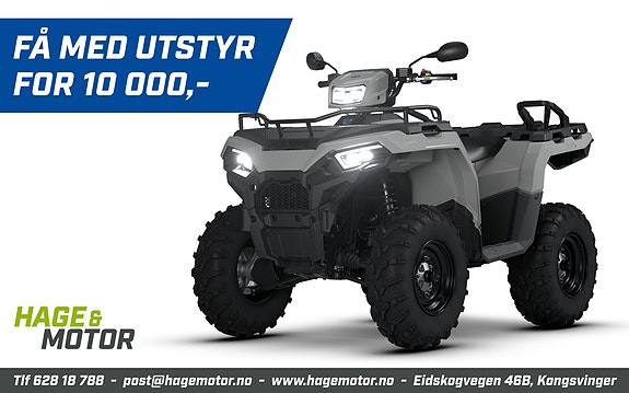 Polaris Sportsman 570 EPS - KAMPANJE! Plogpakke med på kjøpet!