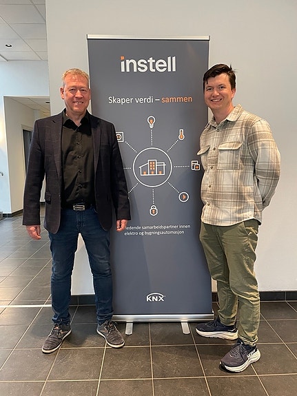 Instell skaper verdi sammen. Her ved daglig leder Jo Jessen og salgssjef Harald Haugen