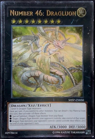 Number 46: Dragluon ghost rare yugioh kort