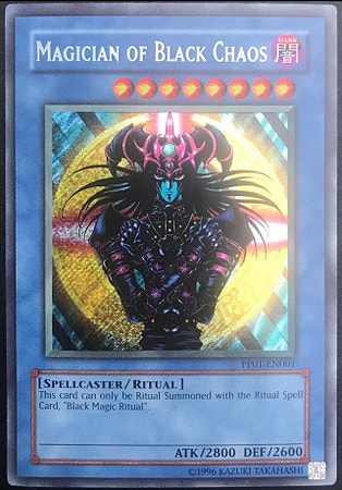 Magician of black chaos foil yugioh kort