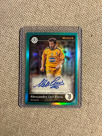 世界50枚！22-23 Topps Merlin DEL PIERO 直筆サイン Alessandro Del Piero - Signed Card - Juventus - Topps Merlin 2021