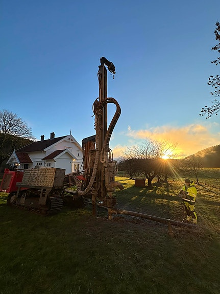 Boring av vannbrønn