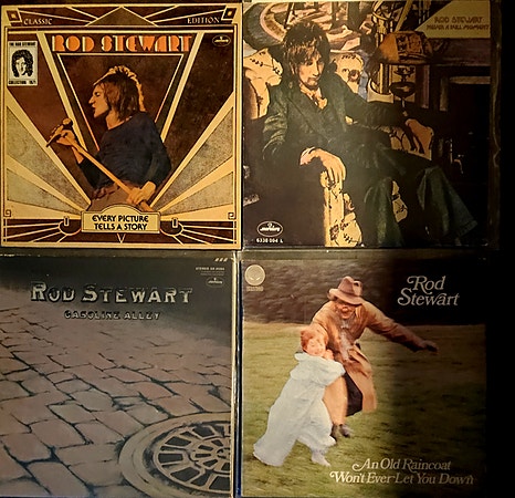 Selger en samling Rod Stewart.. Selges samlet til fastpris