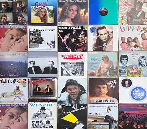 LP-samling selges mye norsk 110 plater