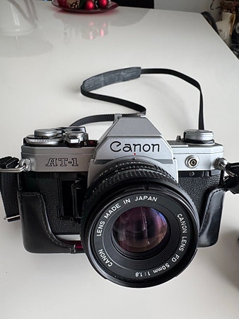 Canon AT-1 analog speilreflekskamera 50mm – klassisk Canon fra 1970-tallet/ ✅