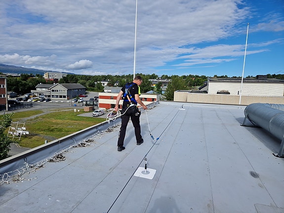 Fallsikkerhet.no montere over hele Norge, dette er I sentrum av Alta.