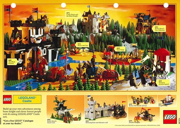 Stor samling med vintage Lego fra 1980-90 tallet