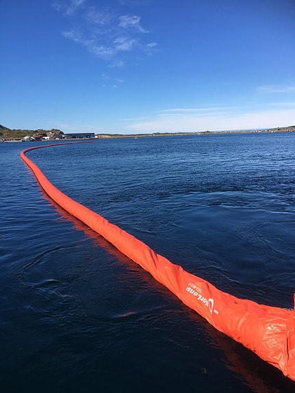 Test av havnelense på Fiskebøl