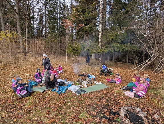 På tur i skogen høst